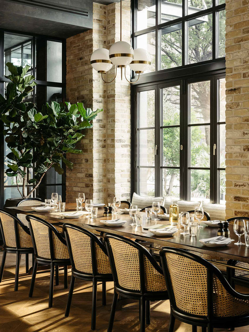 Large dining table in Albie