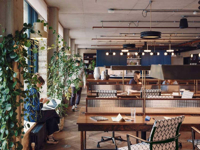 Coworking shared desks